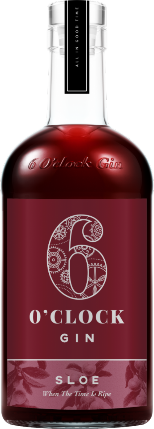 SIX O'CLOCK Sloe Gin 26% ABV 70cl