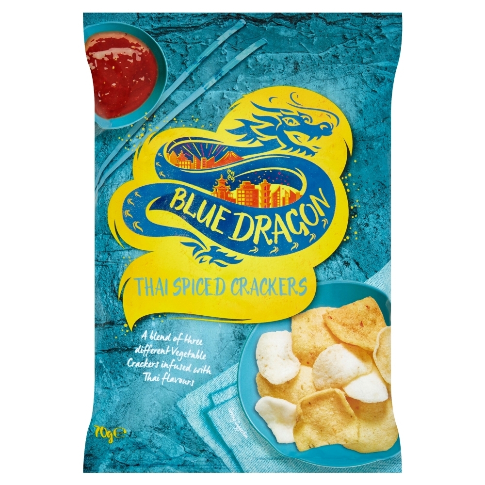 BLUE DRAGON Thai Spiced Crackers 70g (5060326870027)