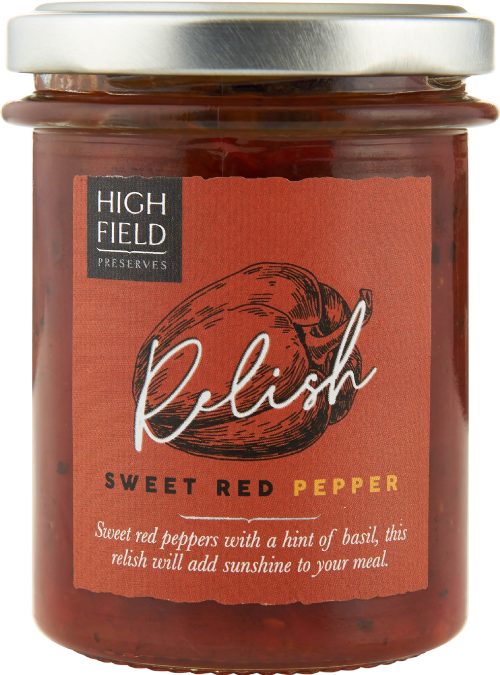 HIGHFIELD PRESERVES Sweet Red Pepper Relish 210g