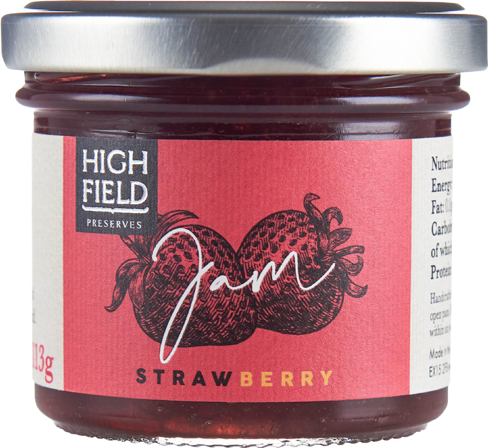 HIGHFIELD PRESERVES Strawberry Jam 113g (5024962060211)