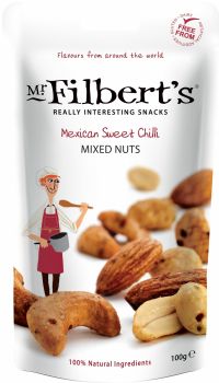 MR FILBERT'S Mexican Sweet Chilli Mixed Nuts 100g