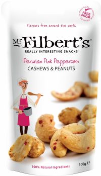 MR FILBERT'S Peruvian Pink Peppercorn Cashews & Peanuts 100g