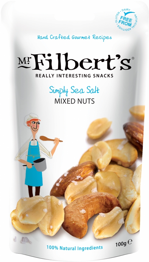 MR FILBERT'S Simply Sea Salt Mixed Nuts 100g
