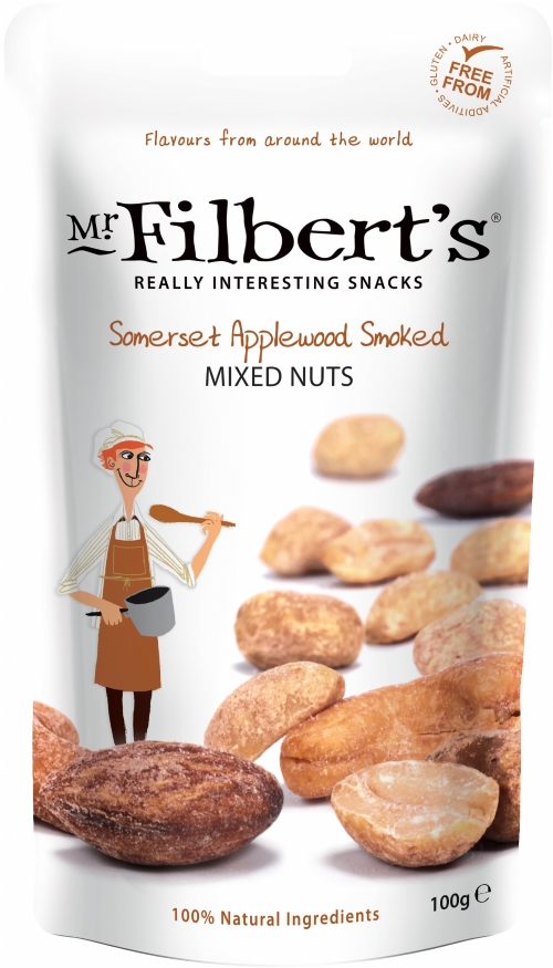 MR FILBERT'S Somerset Applewood Smoked Mixed Nuts 100g