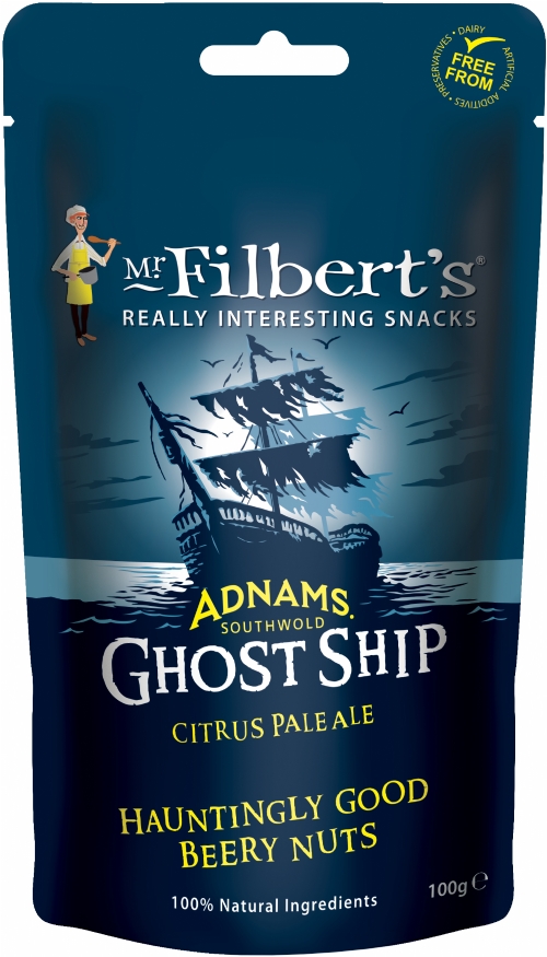 MR FILBERT'S Adnams Ghost Ship Beery Peanuts 100g