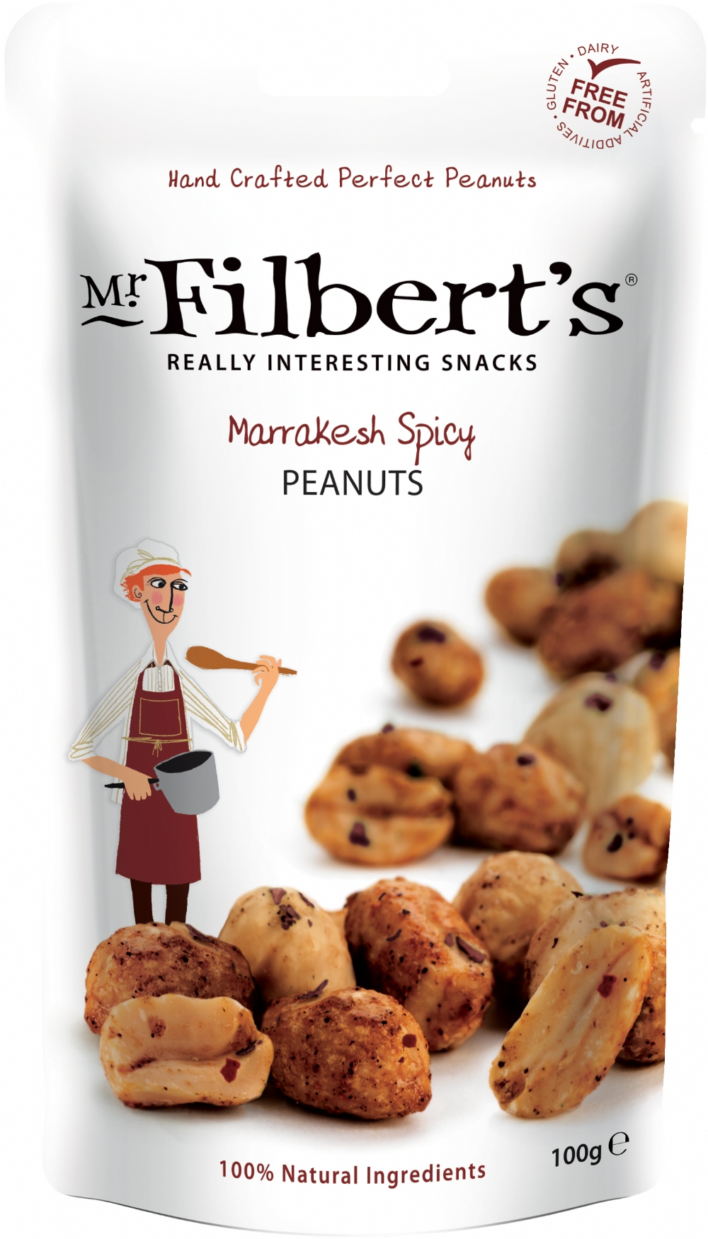 MR FILBERT'S Marrakesh Spicy Peanuts 100g (5060145052505)