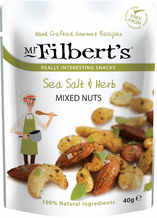 MR FILBERT'S Sea Salt & Herb Mixed Nuts 40g