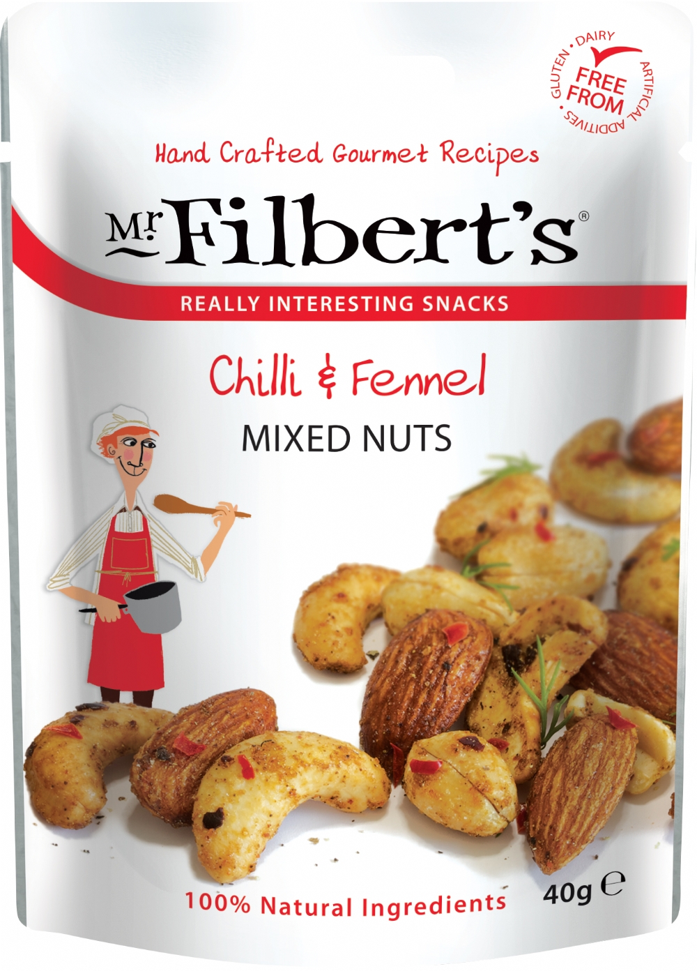 MR FILBERT'S Chilli & Fennel Mixed Nuts 40g (5060145052543)