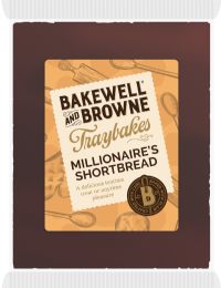 BAKEWELL AND BROWNE Traybakes - Millionaire's Shortbread 375g
