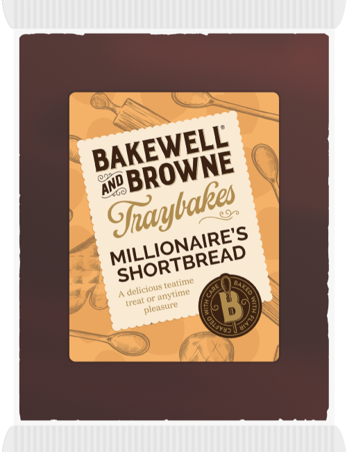 BAKEWELL & BROWNE Traybakes - Millionaire's Shortbread 375g