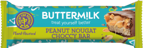 BUTTERMILK Plant-Powered Peanut Nougat Caramel Snack Bar 50g