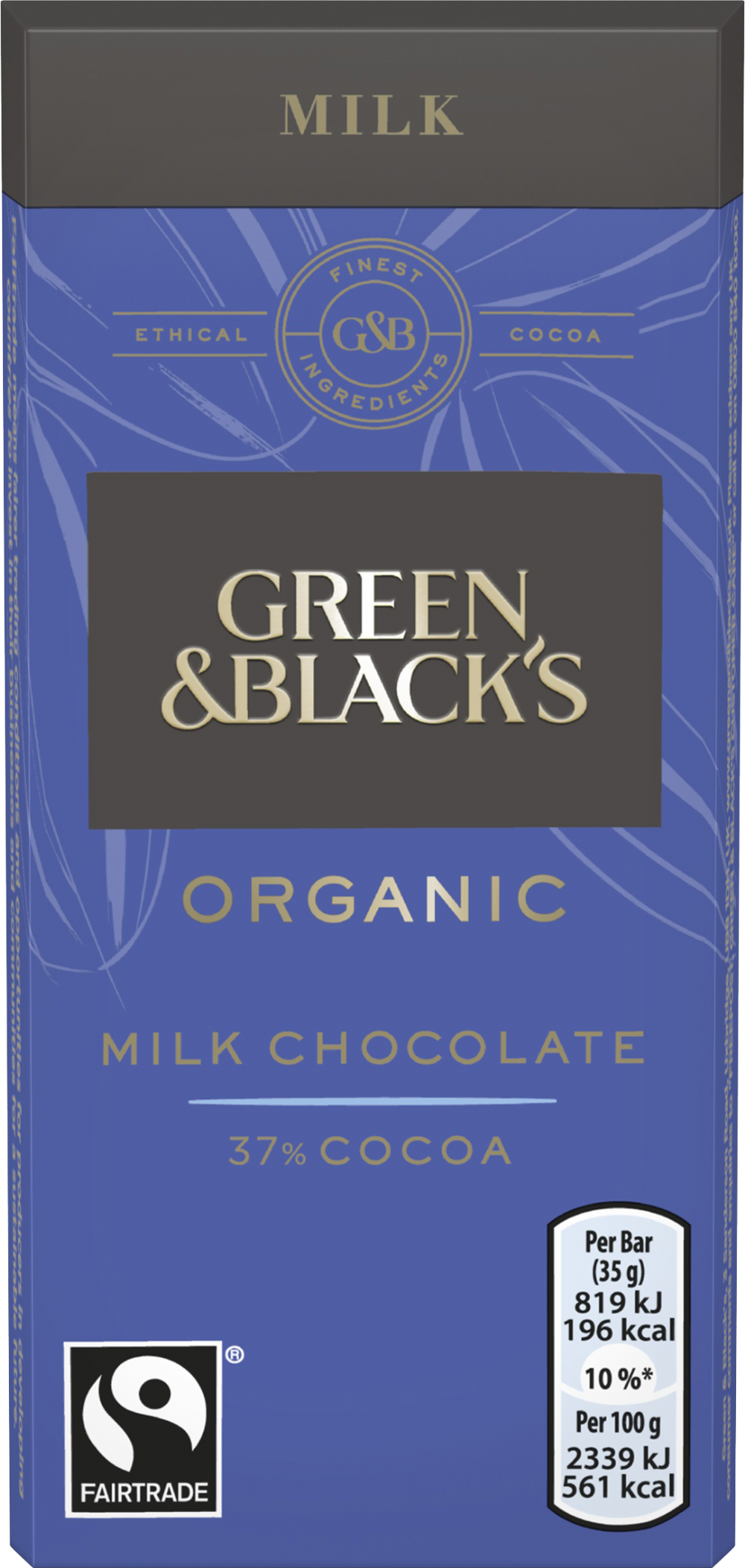 GREEN & BLACK'S Organic Milk Chocolate Bar 35g