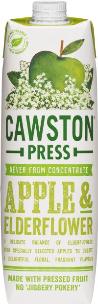 CAWSTON PRESS Apple & Elderflower Juice 1L