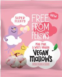 FREE FROM FELLOWS Mini Pink & White Vanilla Vegan Mallows 105g