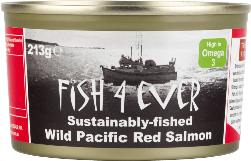 FISH 4 EVER Wild Pacific Red Salmon 213g