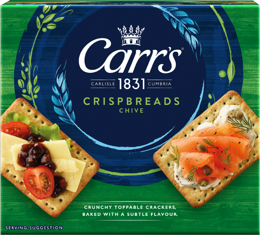 CARR'S Crispbreads - Chive 190g (5000396036459)