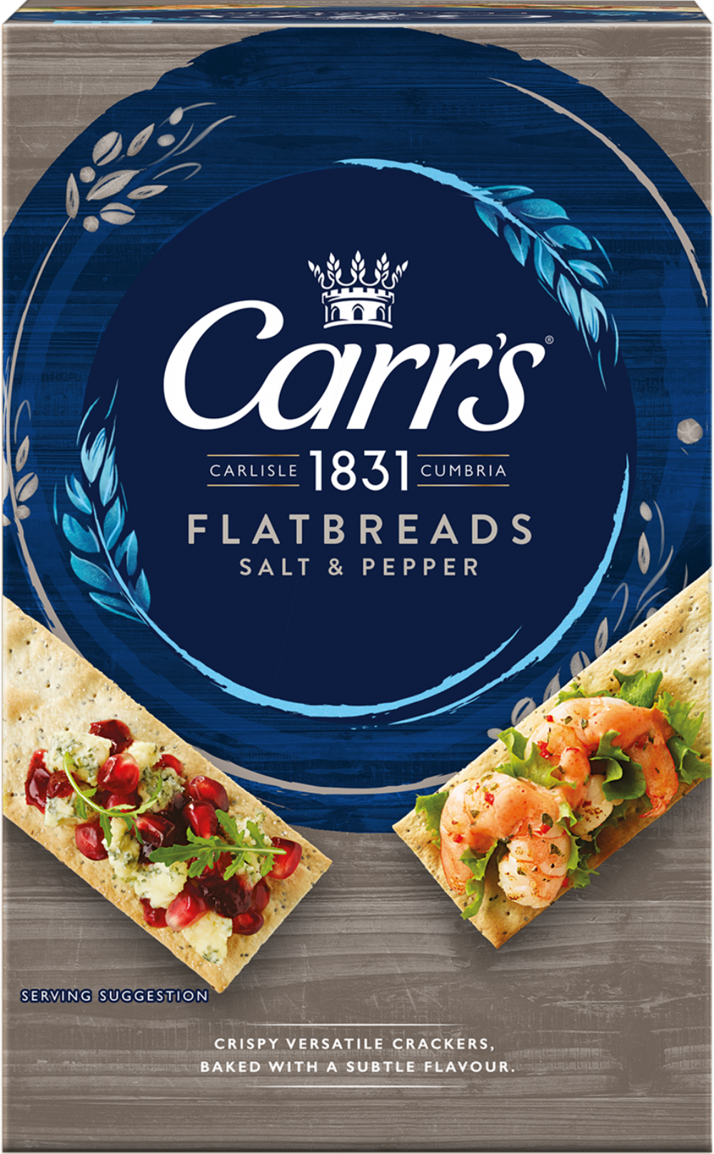 CARR'S Flatbreads - Salt & Pepper 150g (5000168027753)