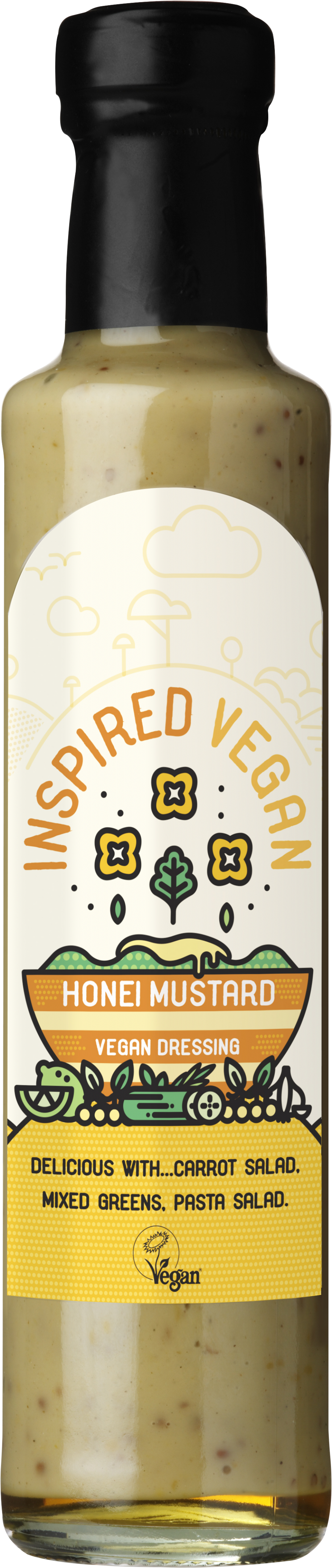 ATKINS & POTTS Inspired Vegan - Honei Mustard Dressing 265g (5056339400122)