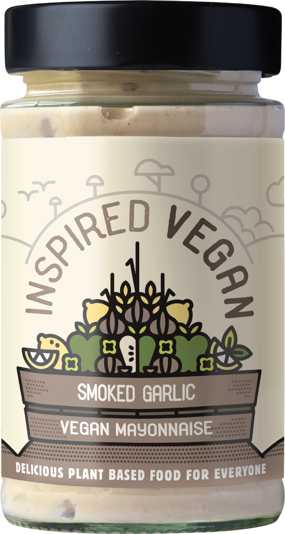 ATKINS & POTTS Inspired Vegan - Smoked Garlic Mayo 210g (5056339400016)