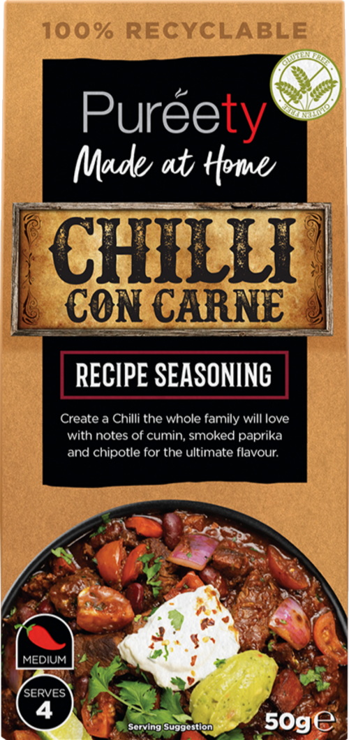 PUREETY Chilli Con Carne Recipe Seasoning 50g