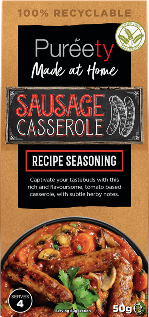PUREETY Sausage Casserole Recipe Seasoning 50g