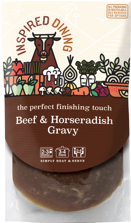 INSPIRED DINING Beef & Horseradish Gravy 200g