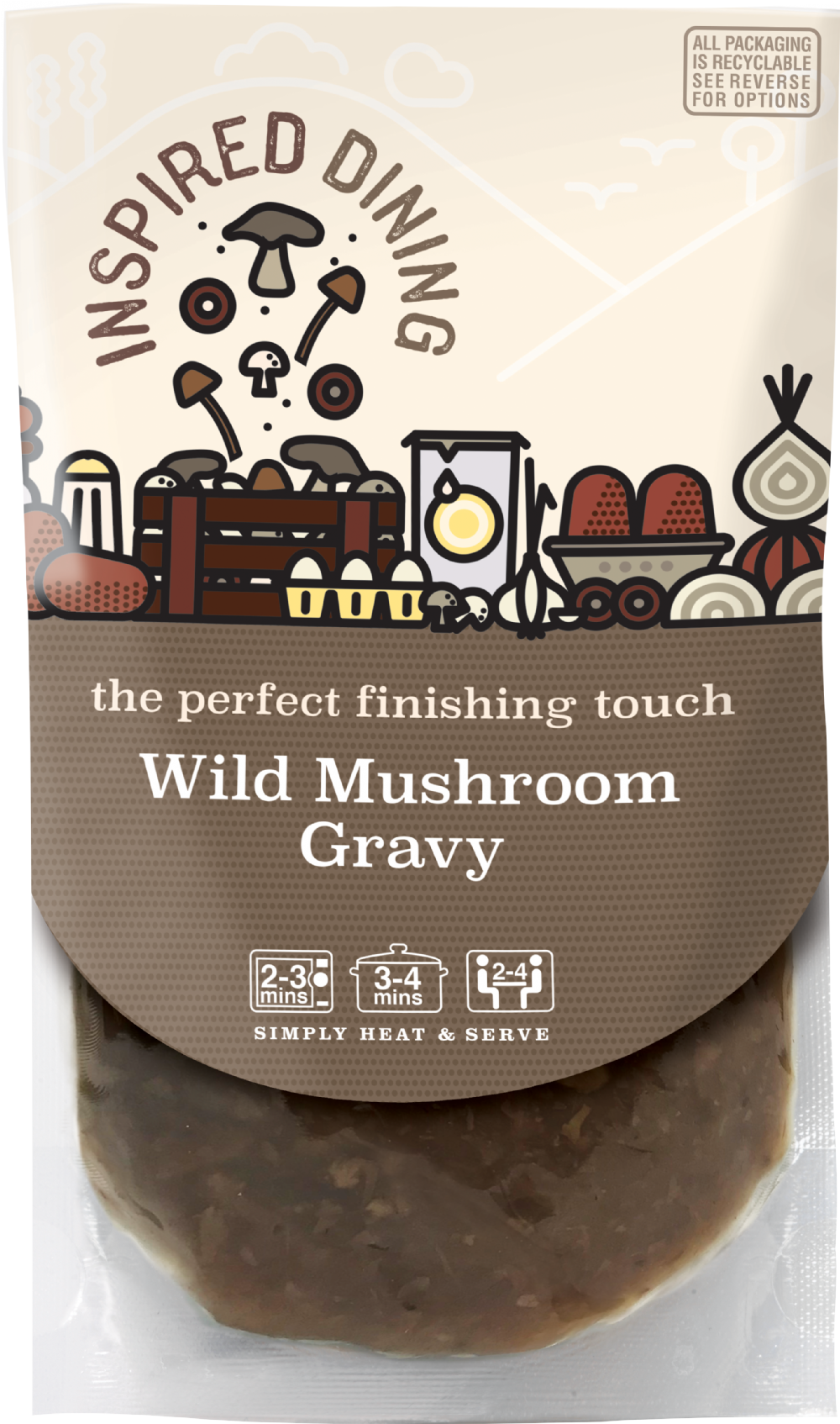 INSPIRED DINING Wild Mushroom Gravy (5060103393794)