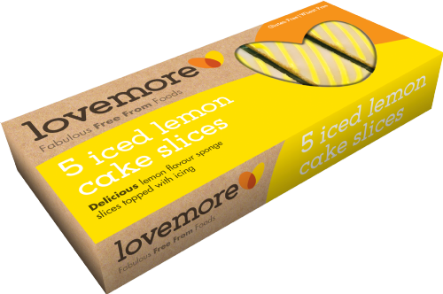 LOVEMORE 5 Iced Lemon Cake Slices 180g