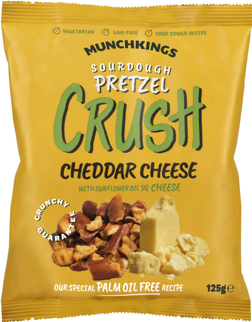 MUNCHKINGS Pretzel Crush - Cheddar Cheese 125g