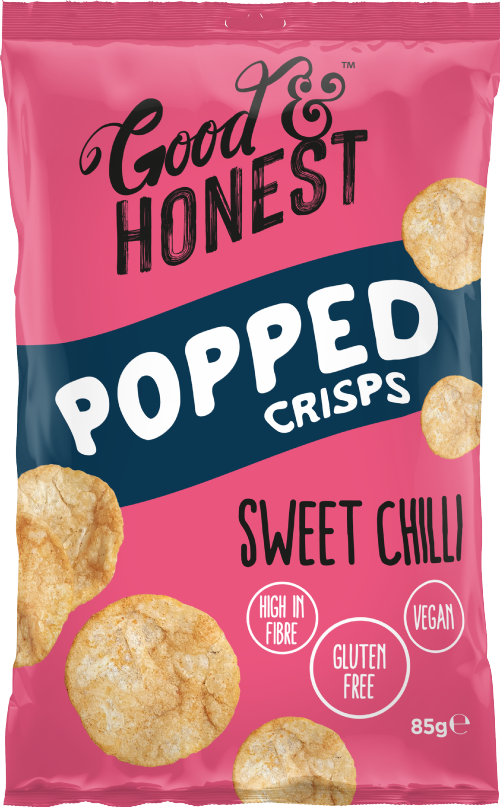 GOOD & HONEST Popped Crisps - Sweet Chilli 85g
