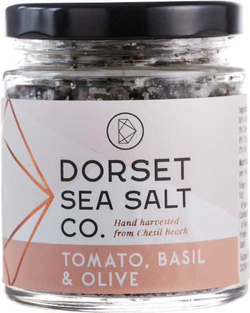 DORSET SEA SALT CO. Tomato, Basil & Olive 100g