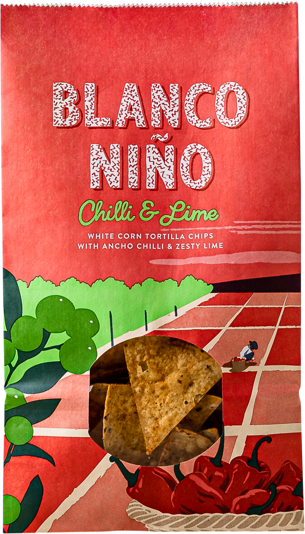 BLANCO NINO Chilli & Lime White Corn Tortilla Chips 170g (5391528040292)