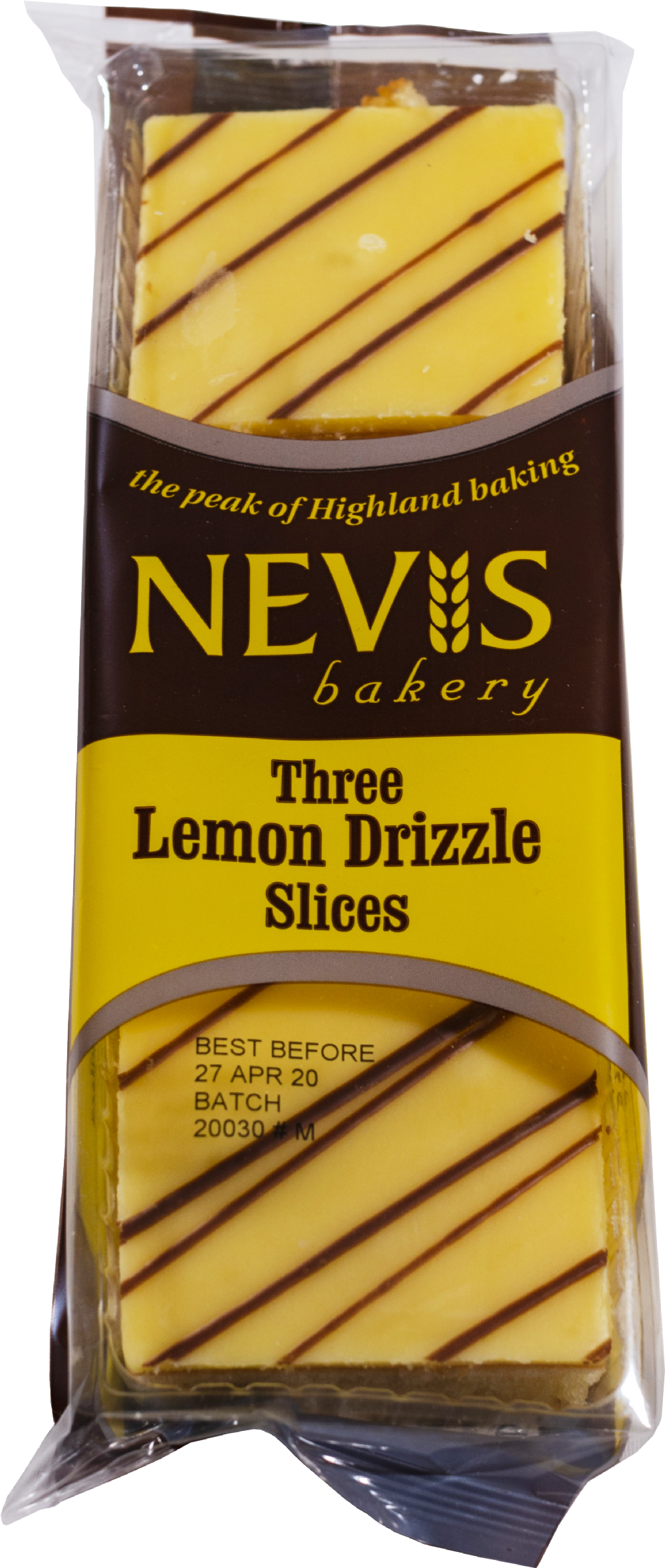 NEVIS BAKERY 3 Lemon Drizzle Slices (5037202813249)