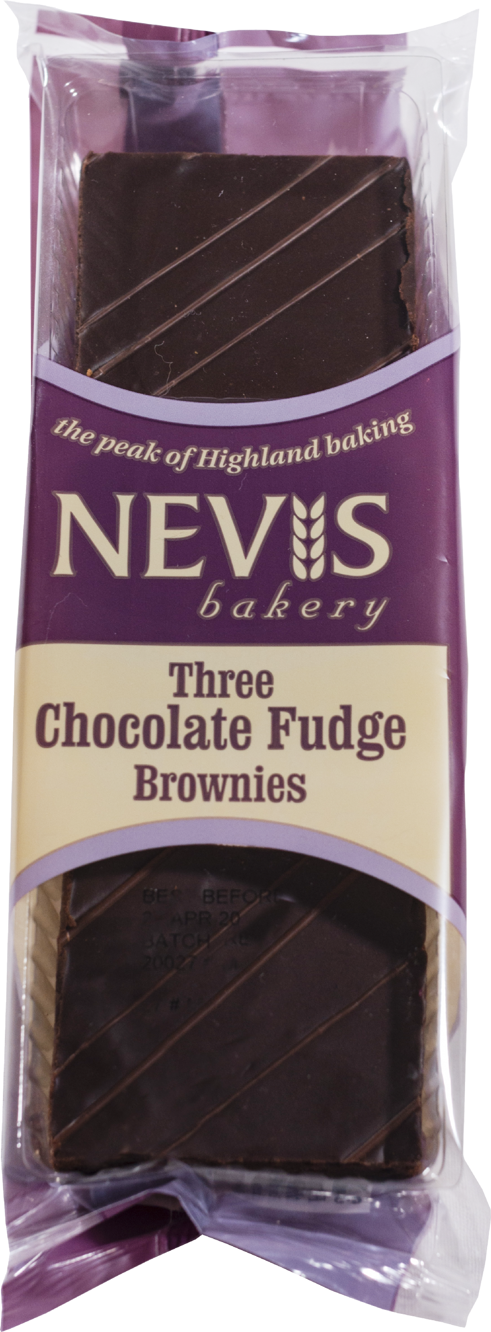 NEVIS BAKERY 3 Chocolate Fudge Brownies (5037202813218)