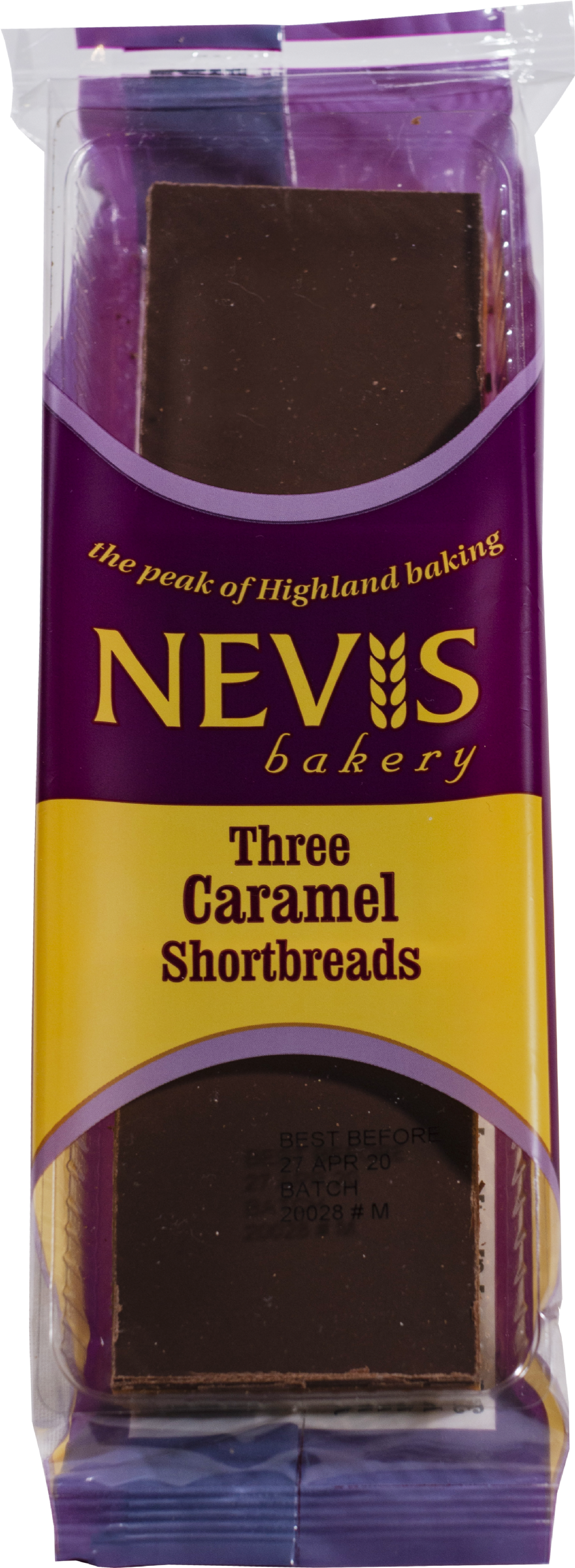 NEVIS BAKERY 3 Caramel Shortbreads (5037202813089)