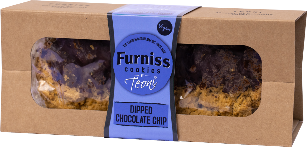 FURNISS by Teoni - Dipped Chocolate Chip Cookies 350g (5010254001574)