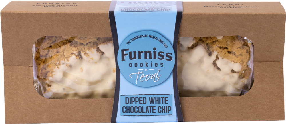 FURNISS by Teoni - Dipped White Chocolate Chip Cookies 350g (5010254001628)