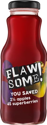 FLAWSOME!  Apple & Superberries Juice 250ml (5060524790011)