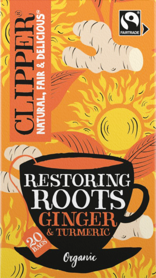 CLIPPER Organic Restoring Roots 20 Tea Bags 20s