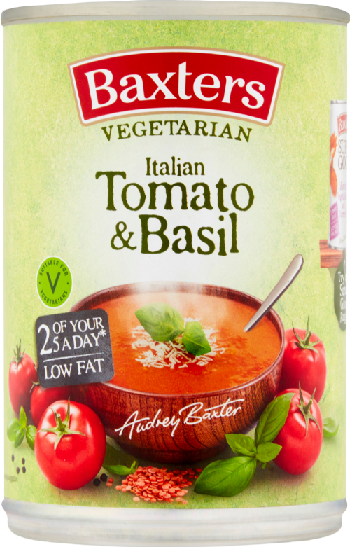 BAXTERS Vegetarian Italian Tomato & Basil 400g