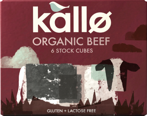 KALLO Organic Beef Flavour Stock Cubes 66g