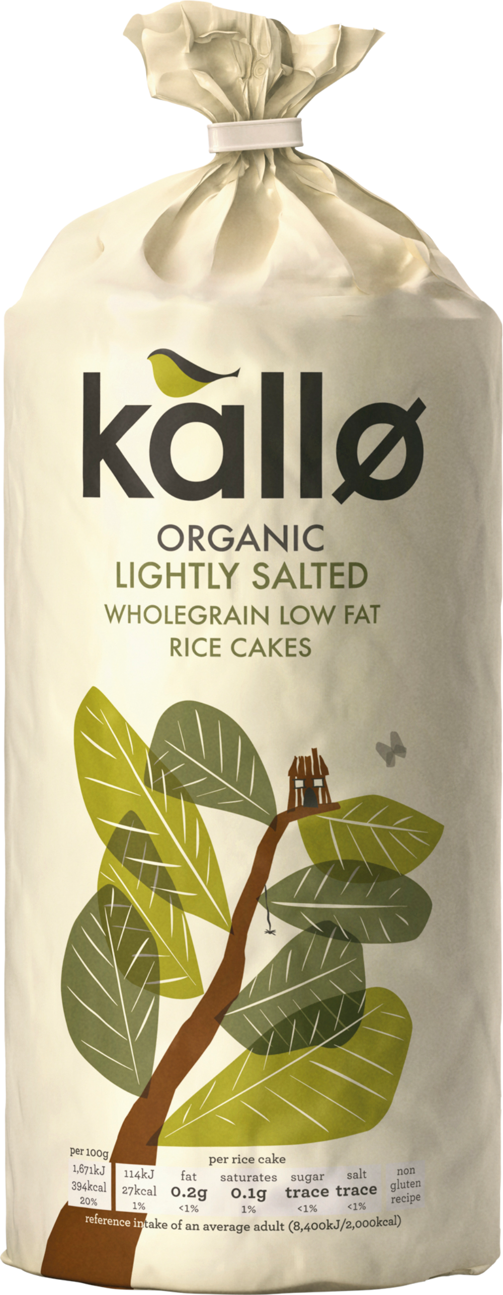 KALLO Thick Slice Rice Cakes - Lightly Salted 130g