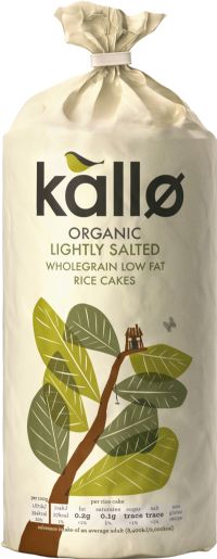 KALLO Thick Slice Rice Cakes - Lightly Salted 130g