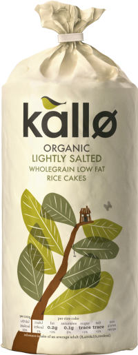 KALLO Thick Slice Rice Cakes - Lightly Salted 130g