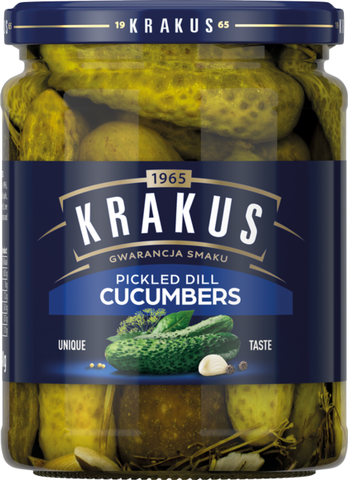 KRAKUS Pickled Dill Cucumbers 490g