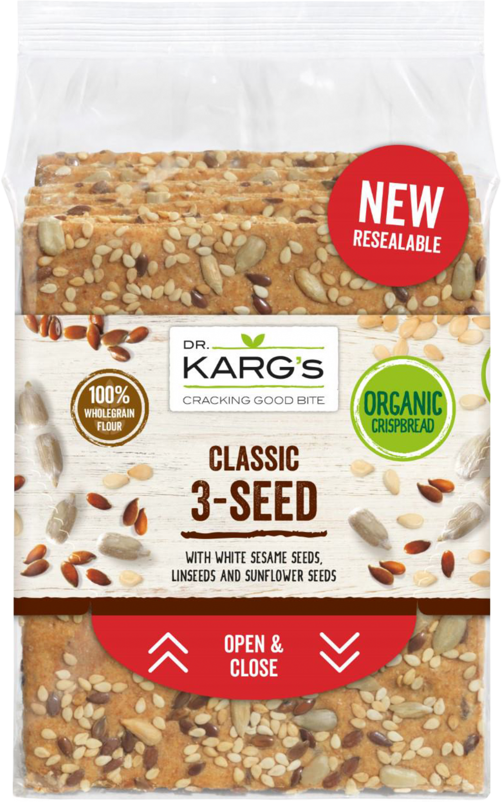 DR. KARG'S Classic 3 Seed Crispbread 200g