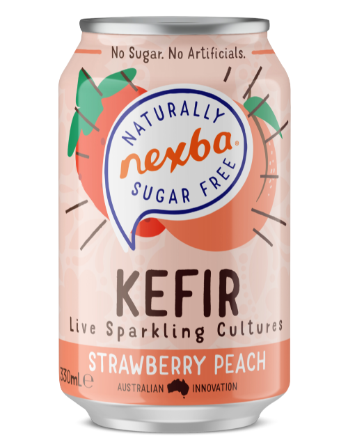 NEXBA Kefir - Strawberry Peach 330ml