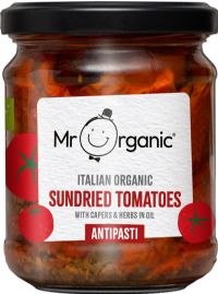 MR ORGANIC Sundried Tomatoes with Capers & Herbs Antipasti 190g