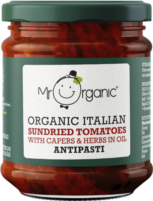 MR ORGANIC Sundried Tomatoes / Capers & Herbs Antipasti 190g