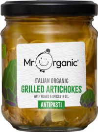 MR ORGANIC Grilled Artichokes with Herbs & Spices Antipasti 190g